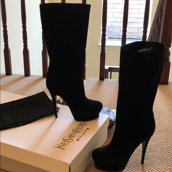YSL Tribute 105 Platform Boot - Picture 1 of 9